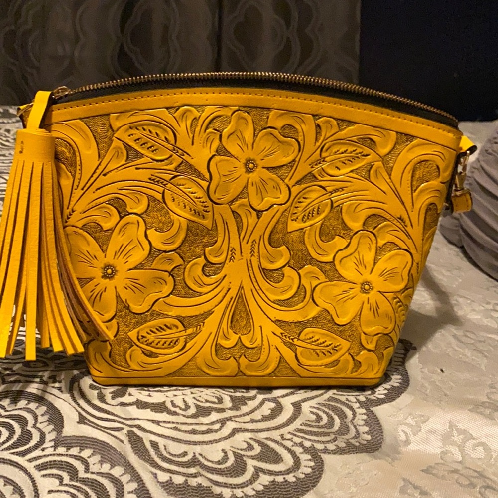 Mexican hand made leather purse